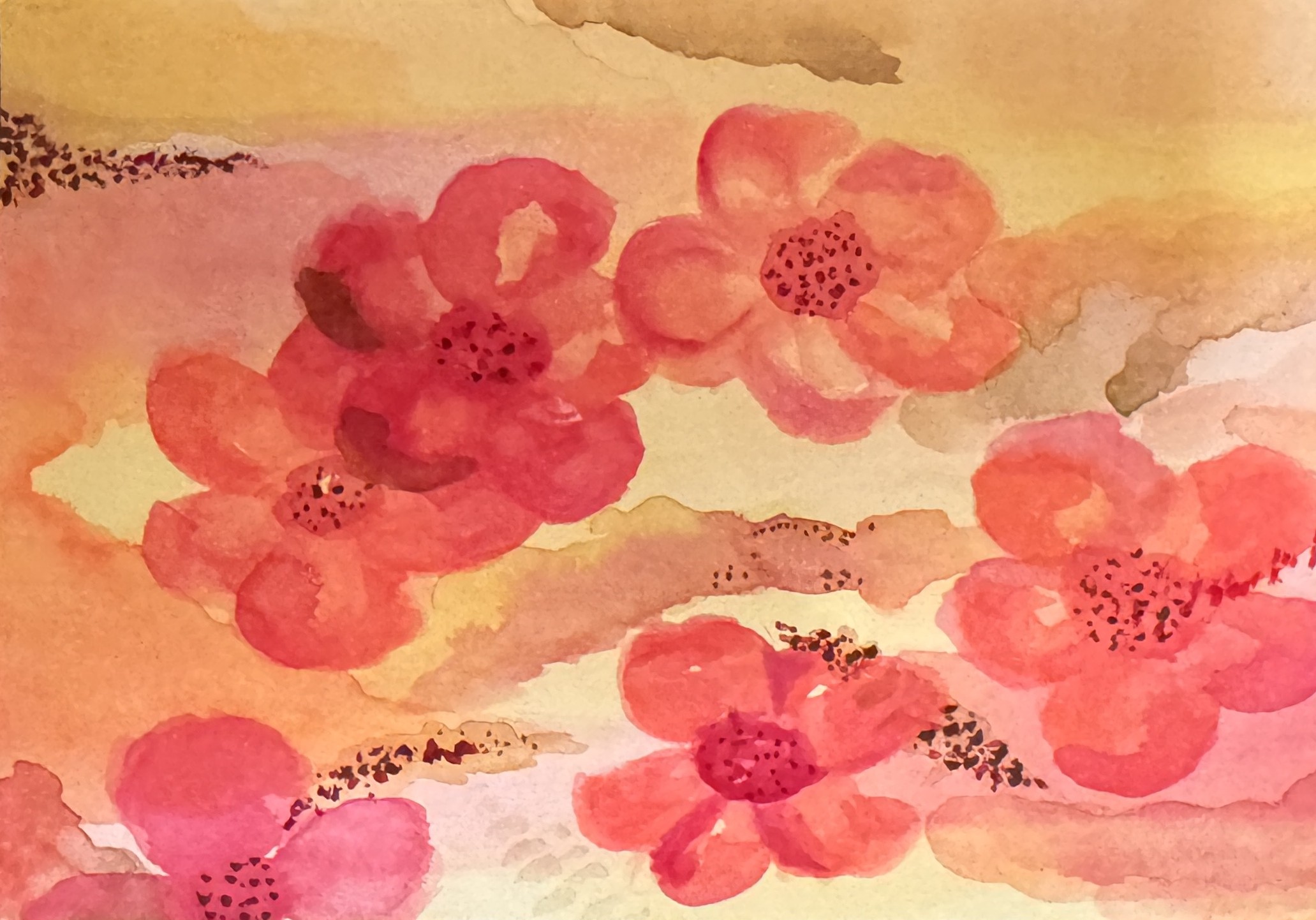 Painting Postcards at Tiny Paper Café