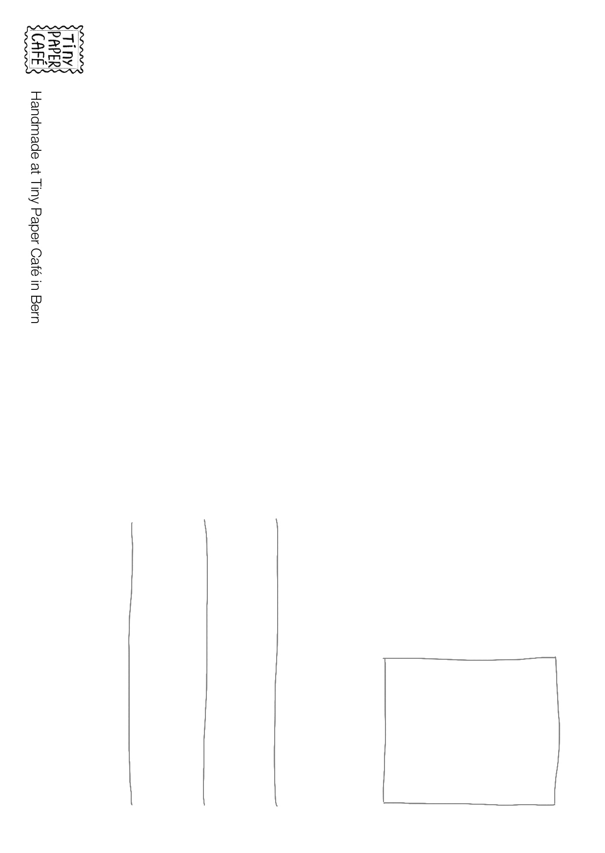Tiny Paper Café Postcard